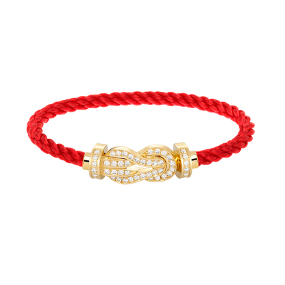 [Clover Jewelry]CHANCE LARGE 8 FIGURE BUCKLE FULLDIAMOND BRACELET GOLD