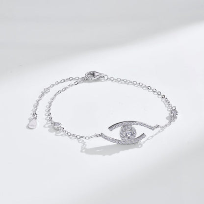 [Clover Jewelry]Lucky Eye Pave-Set Diamond Bracelet