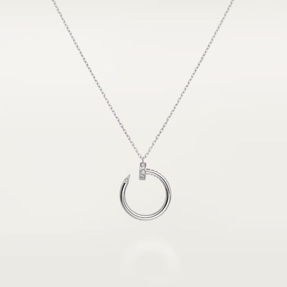 [Clover Jewelry]JUSTE NECKLACE HALF DIAMOND