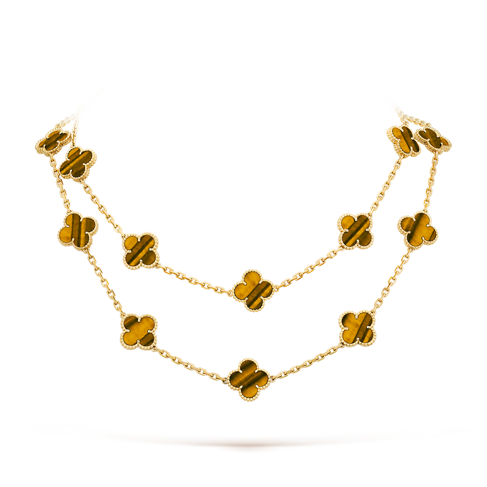 [Clover Jewelry]CLOVER 20 MOTIFS TIGER EYE ROSE GOLD