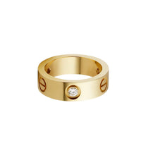 [Clover Jewelry]LOVE 5.5MM 3 DIAMOND RING