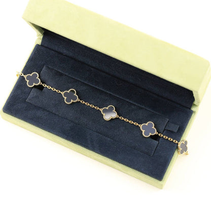 [Clover Jewelry] CLOVER 5 MOTIF ONYXS BRACELET COLLECTION
