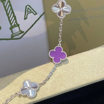 [Clover Jewelry] CLOVER 5 MOTIF VIOLET BRACELET COLLECTION