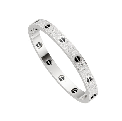 [Clover Jewelry]LOVE BRACELET 6.1MM DIAMOND-PAVED CERAMIC