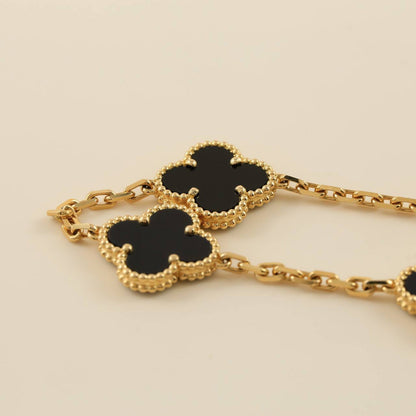 [Clover Jewelry] CLOVER 5 MOTIF ONYXS BRACELET COLLECTION