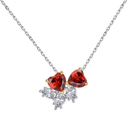 [Clover Jewelry]Dainty Red Heart Necklace