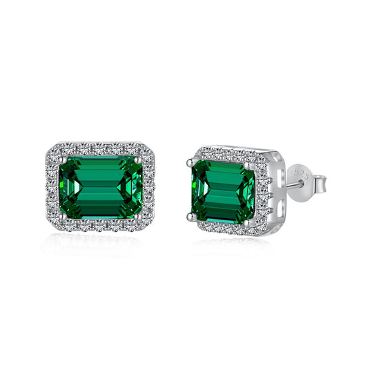 [Clover Jewelry]Luxurious Dainty Emerald Cut Banquet Earrings