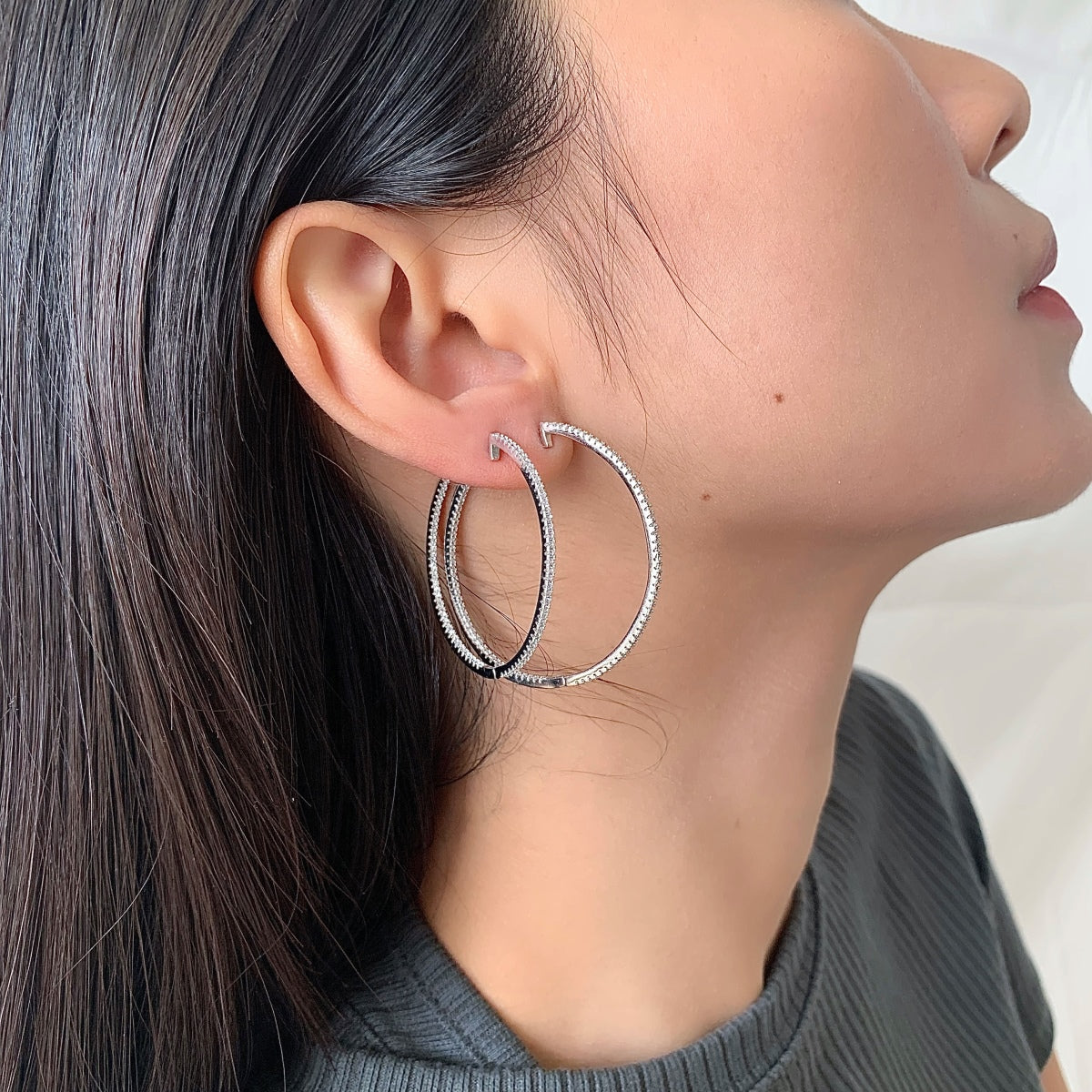 [Clover Jewelry]Popular Large Hoop Earrings