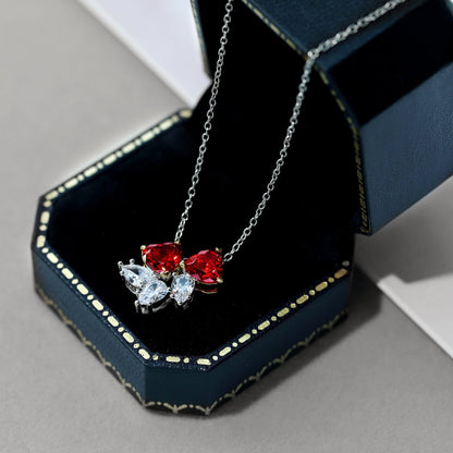 [Clover Jewelry]Dainty Red Heart Necklace