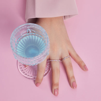 [Clover Jewelry]Ornate Vibrant Round Cut Daily Ring