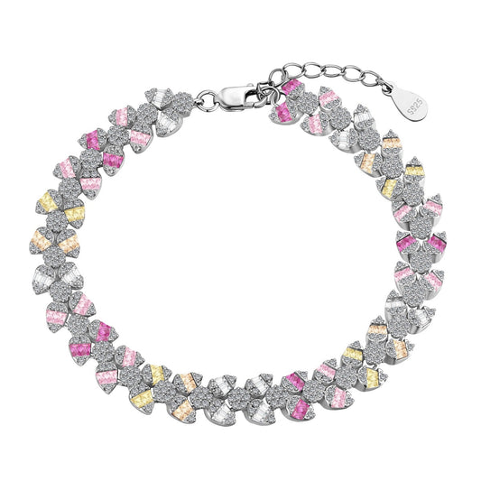 [Clover Jewelry]Dainty Exquisite Flower Shape Daily Bracelet