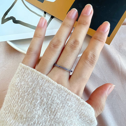 [Clover Jewelry]Delicate Sparkling Round Cut Daily Ring