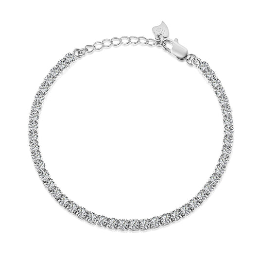 [Clover Jewelry]Sparkling Round Cut Daily Bracelet