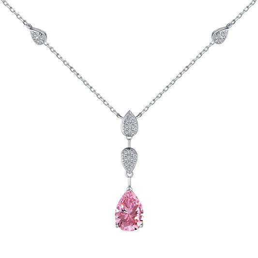 [Clover Jewelry]Dazzling Pear Cut Necklace