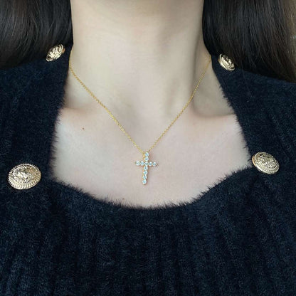 [Clover Jewelry]Unique Cross Shape Necklace