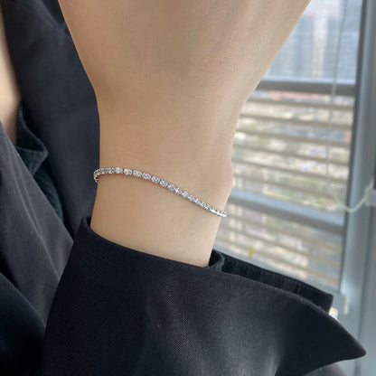 [Clover Jewelry]Elegant Emerald Cut Daily Bracelet