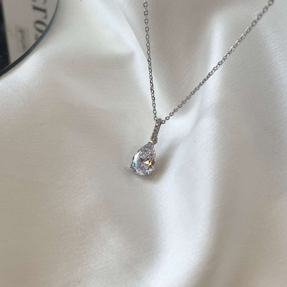 [Clover Jewelry]Delicate Water Drop Shape Fashion Necklace