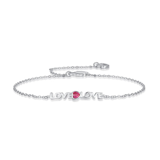 [Clover Jewelry]Romantic Heart Shape Lover Bracelet