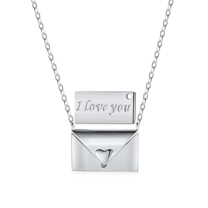 [Clover Jewelry]Envelope Heart Shape Mother's Day Necklace