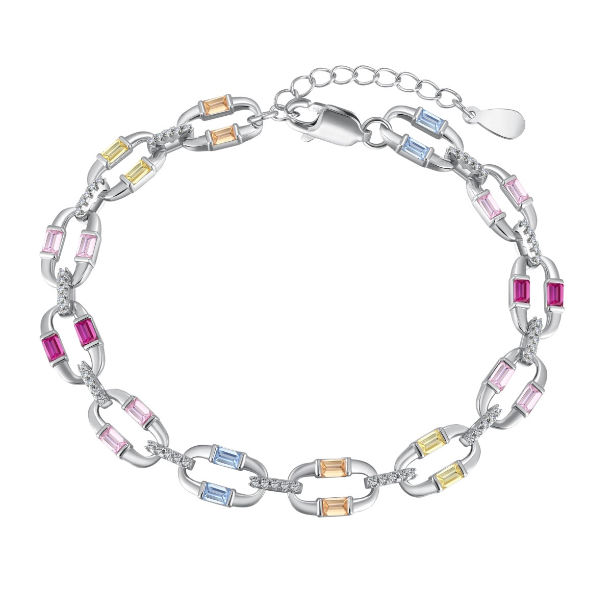 [Clover Jewelry]Dazzling Colorful Daily Bracelet