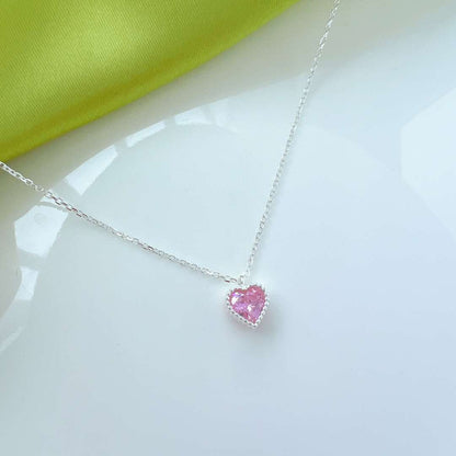 [Clover Jewelry]Ornate Heart Shape Necklace