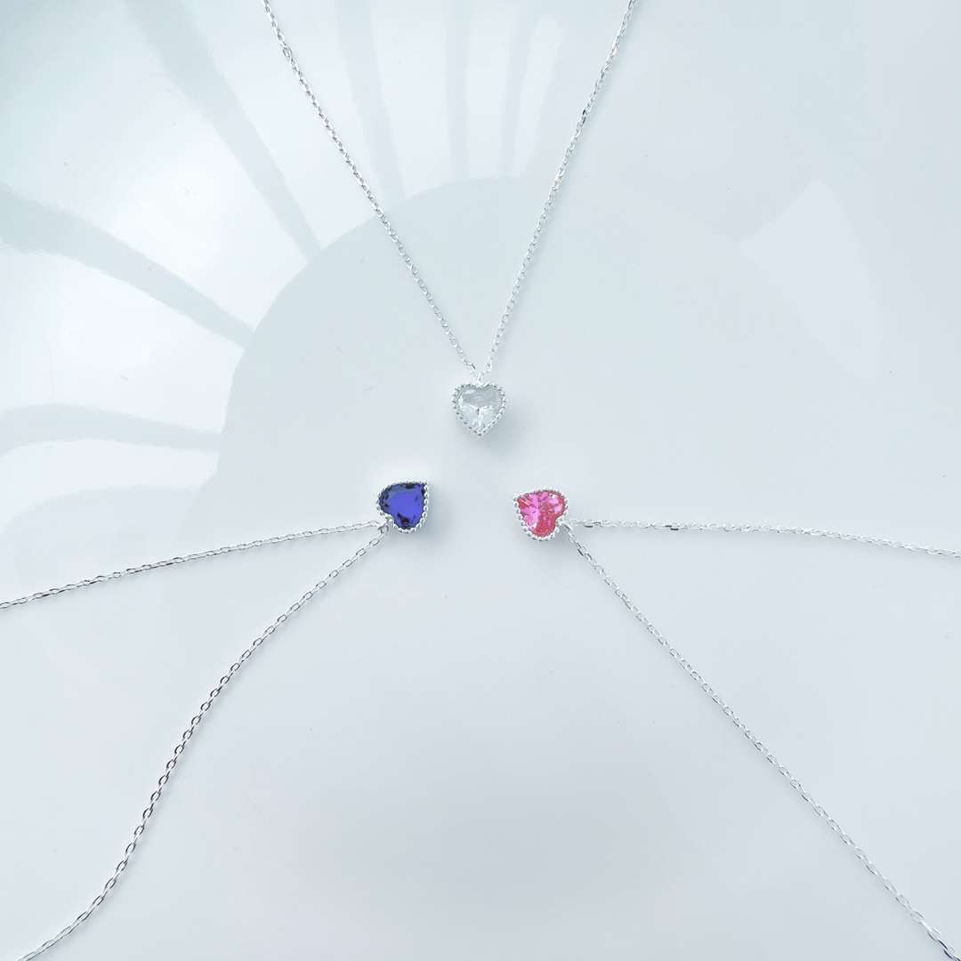 [Clover Jewelry]Ornate Heart Shape Necklace