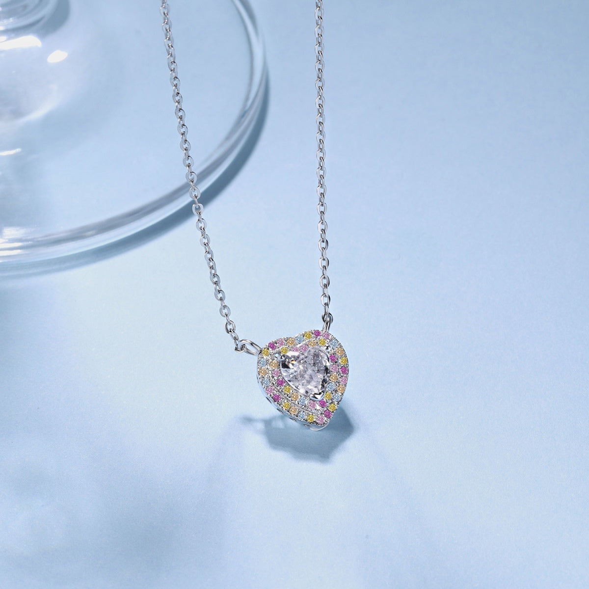 [Clover Jewelry]Exquisite Heart Shape Necklace