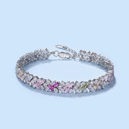 [Clover Jewelry]Dazzling Unique Multi Shape Daily Bracelet