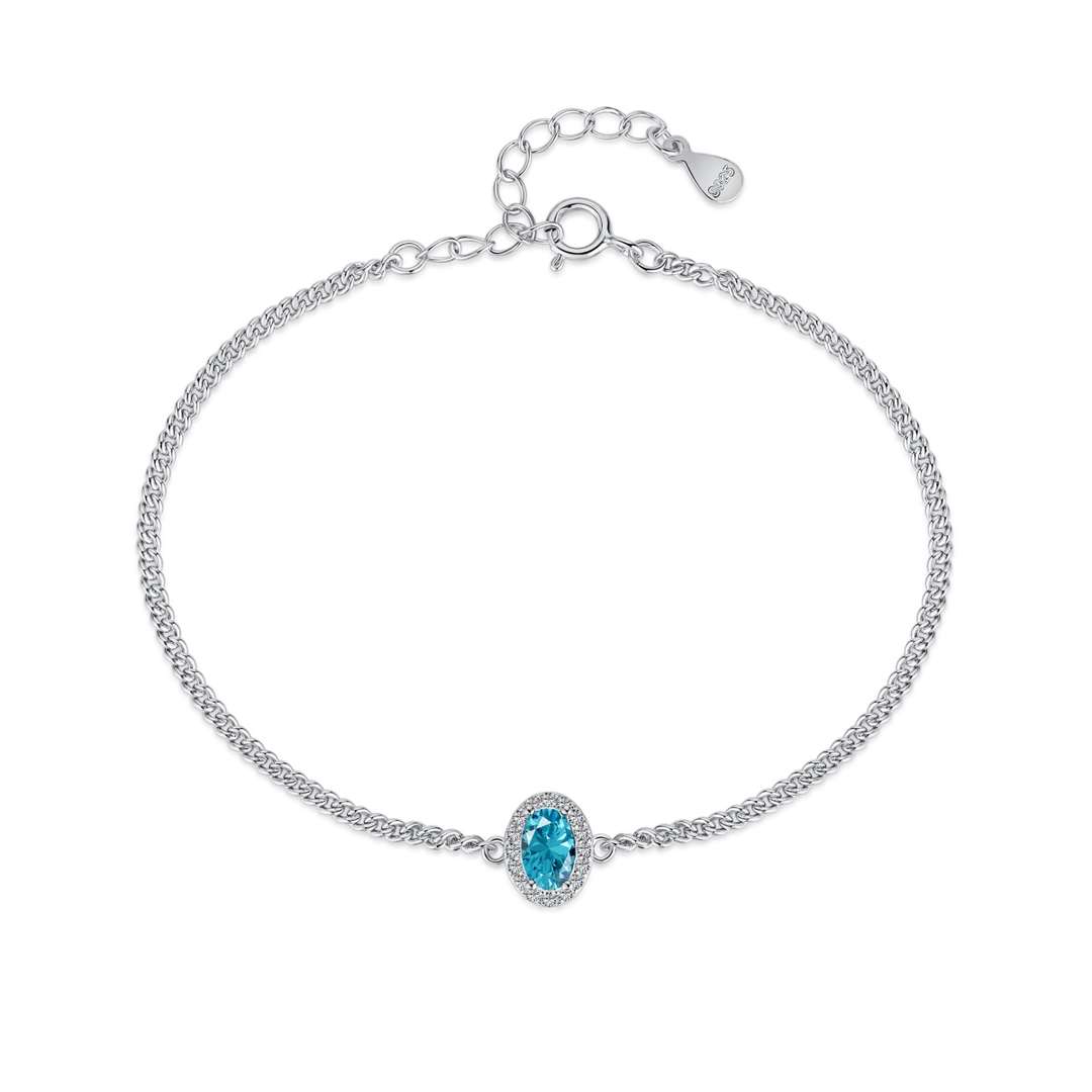 [Clover Jewelry]Exquisite Oval Shape Bracelet