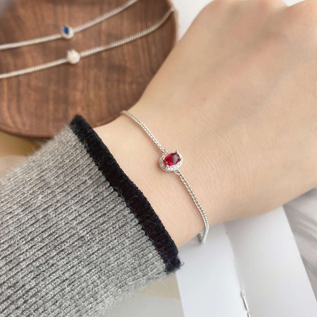 [Clover Jewelry]Exquisite Oval Shape Bracelet