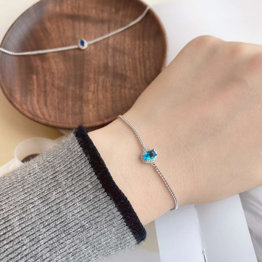 [Clover Jewelry]Exquisite Oval Shape Bracelet