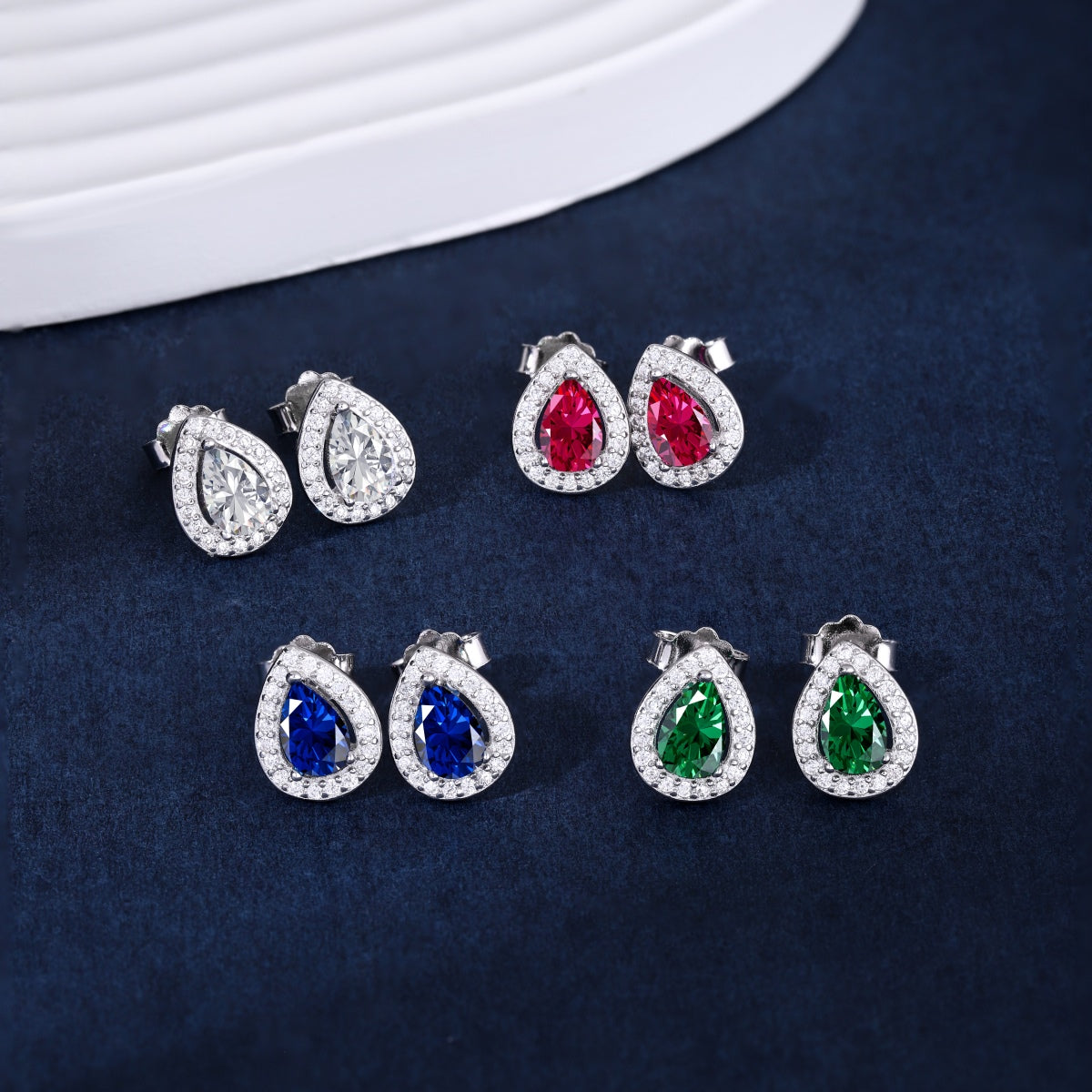 [Clover Jewelry]Luxurious Water Drop Shape Earrings