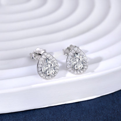 [Clover Jewelry]Luxurious Water Drop Shape Earrings