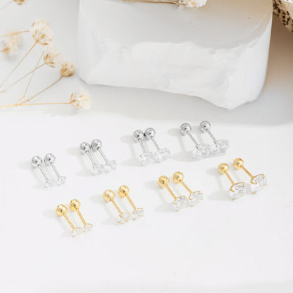 [Clover Jewelry]Unique U-Shaped Ear Bone Earrings