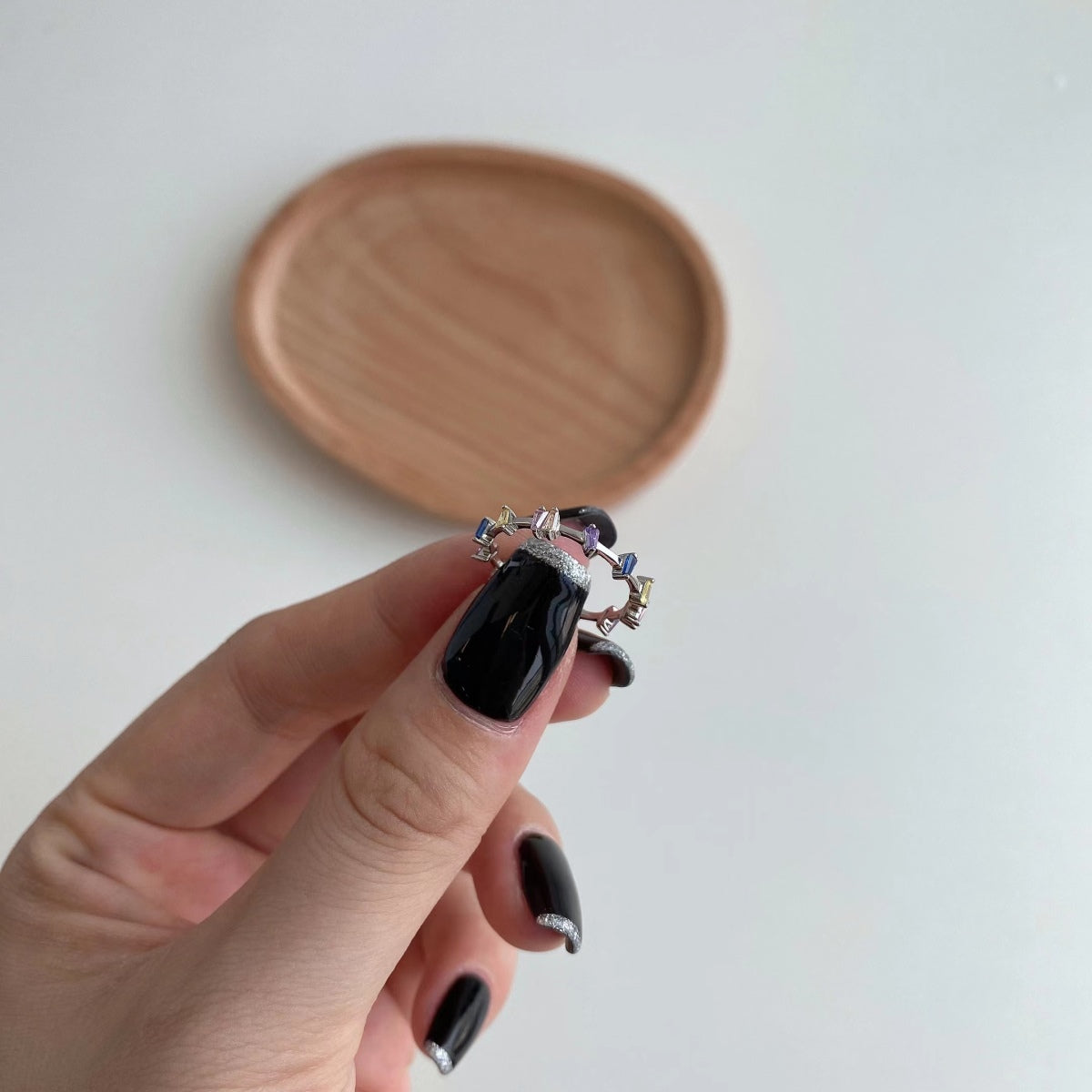 [Clover Jewelry]Unique Trapezoid Cut Daily Ring