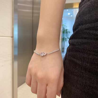 [Clover Jewelry]Dazzling Unique Multi Shape Lover Bracelet