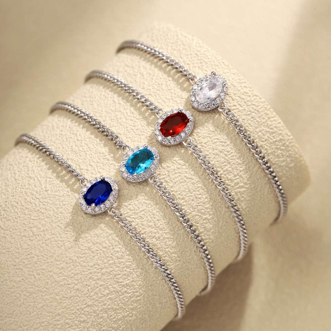 [Clover Jewelry]Exquisite Oval Shape Bracelet