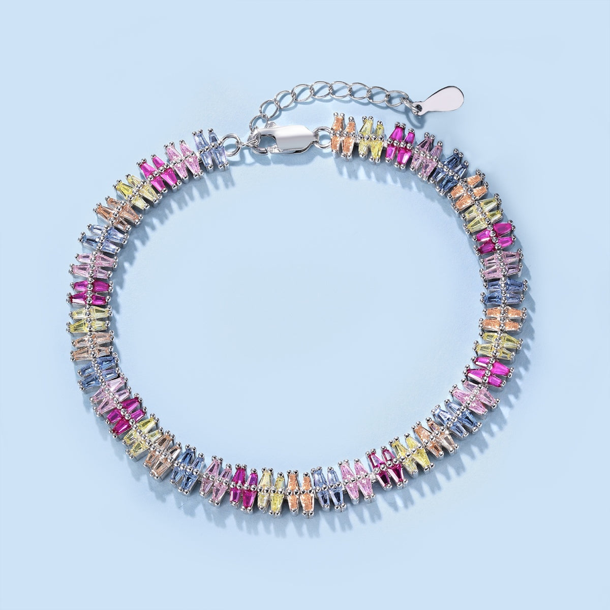 [Clover Jewelry]Sparkling Exquisite Multi Cut Party Bracelet