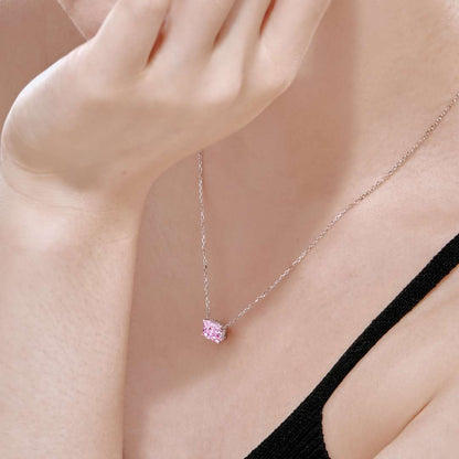 [Clover Jewelry]Luxurious Square Shape Colorful Necalack