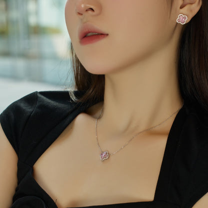 [Clover Jewelry]Spliced Lucky Four-Leaf Clover Versatile Necklace