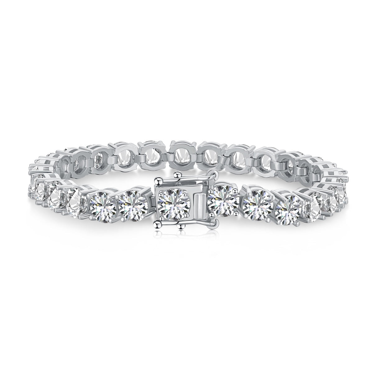 [Clover Jewelry]0.75 Carat Dazzling Round Cut Wedding Bracelet