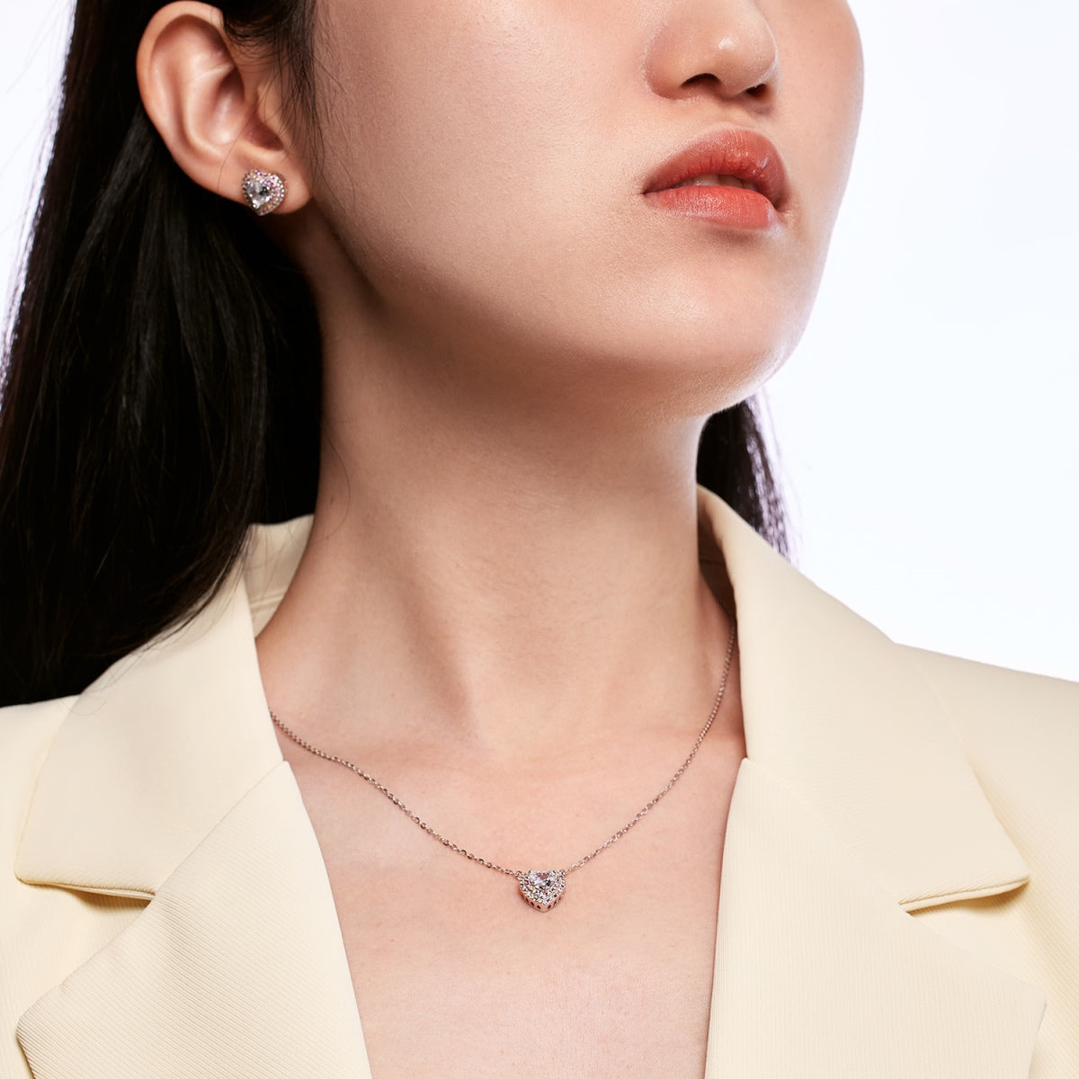 [Clover Jewelry]Exquisite Heart Shape Necklace