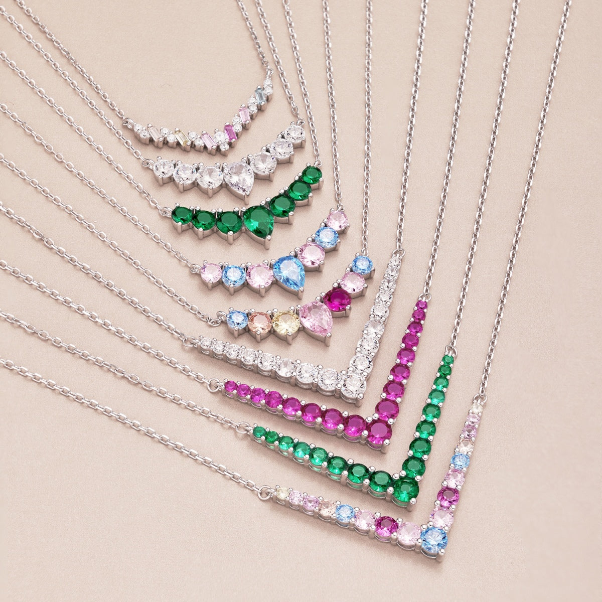 [Clover Jewelry]Dainty Colorful Heart Necklace