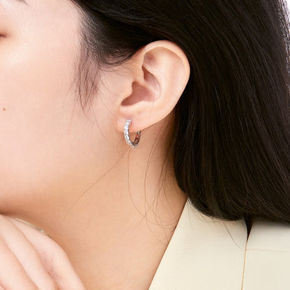 [Clover Jewelry]Radiant Colorful Round Cut Earrings