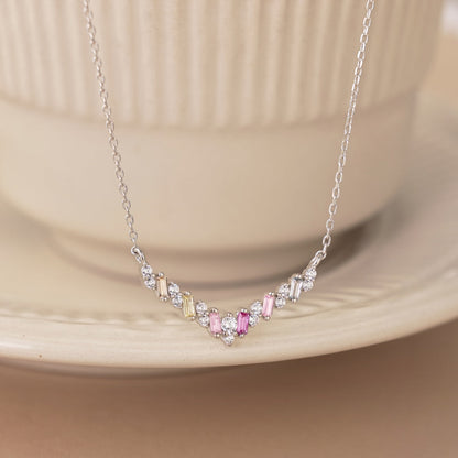 [Clover Jewelry]Dazzling Rainbow Necklace