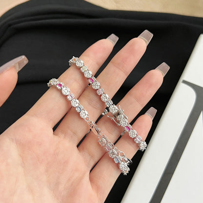 [Clover Jewelry]Dazzling Radiant Multi Cut Daily Bracelet