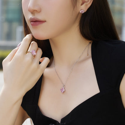 [Clover Jewelry]Four-Leaf Clover Ball Earrings