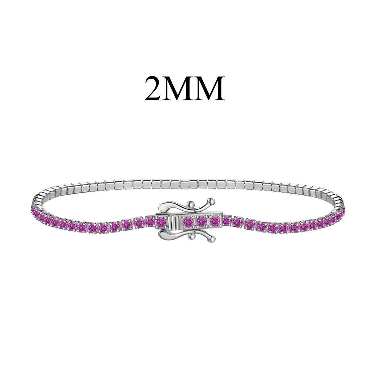 [Clover Jewelry]Radiant Colorful Round Cut Party Bracelet