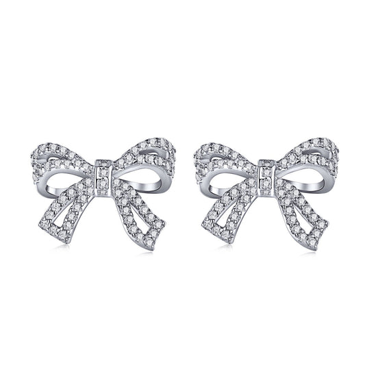 [Clover Jewelry]Dainty Bow Shape Earrings