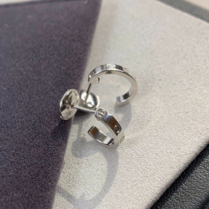 [Clover Jewelry]LOVE EARRINGS 2.65MM SILVER